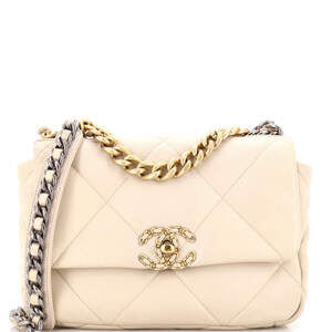 Chanel Medium 19 Flap Bag Quilted Leather